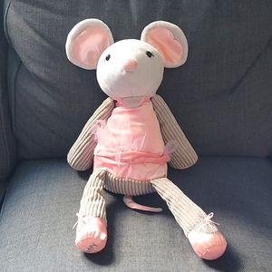 Scentsy Buddy Maddie The Ballerina Mouse Plush Pink Gray